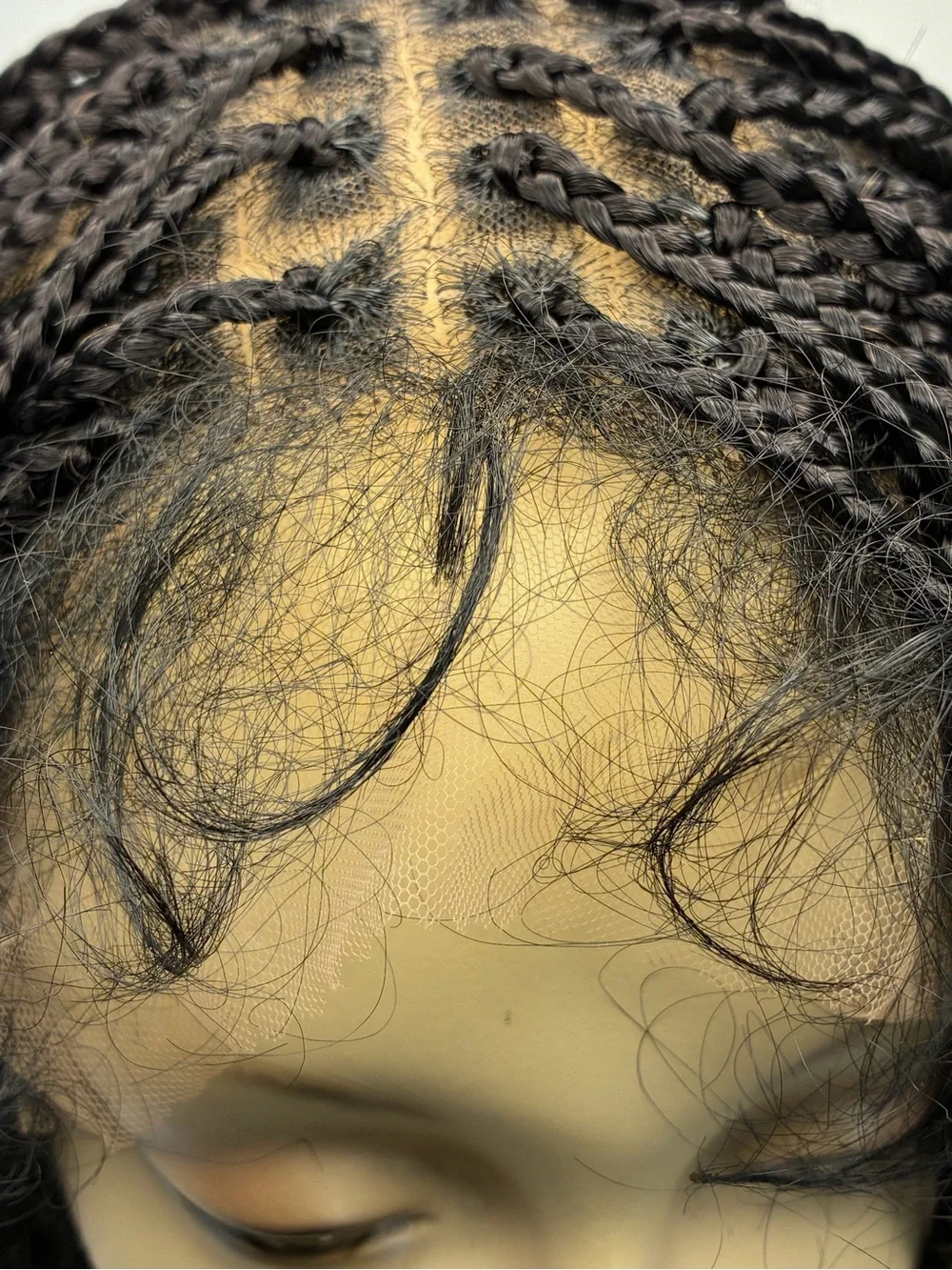 Synthetic Ombre Box Braids Wig - Brown to Honey Blonde - Unbranded